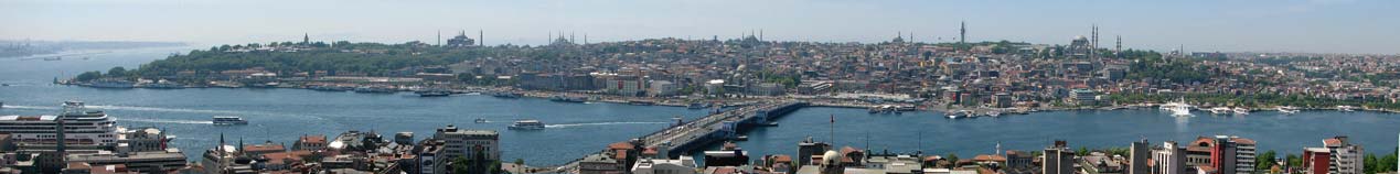 20.5.2006 - Istanbul - Blick auf die Galata Brcke und Eminn