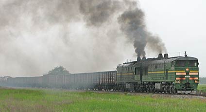 10.6.2006 - Güterzug bei Kosa Chushka