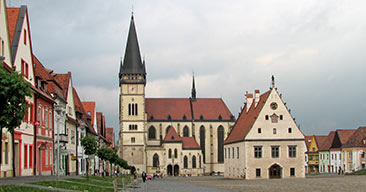 16.5.2009, Bardejov, St. Aegidius-Kirche und Rathaus