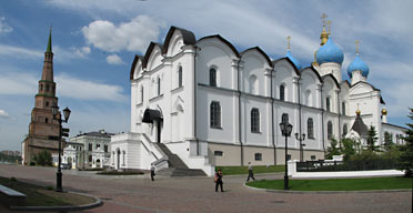 29.5.2009, Kasan, Kreml, Sujumbike-Turm und Mariä-Verkündigungs-Kathedrale