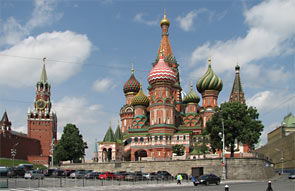 2.6.2009, Moskau, Roter Platz, Basilius-Kathedrale